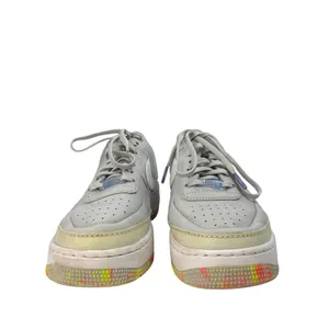 Nike Air Force 1 Jester Gray Floral Print Lace Up Low Top Sneakers Shoes Size 10 thumbnail 2