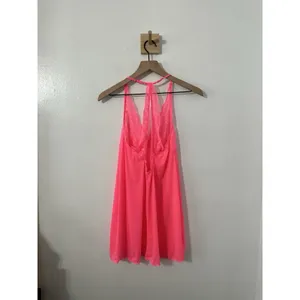 Victoria’s Secret Neon Pink Lace Babydoll Slip Lingerie Sexy Valentines Day Sm thumbnail 3