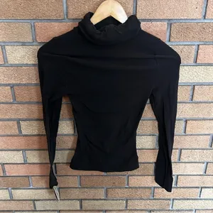 NWT Spanx On Top & In Control Classic Chic Turtleneck Top Bittersweet Brown thumbnail 2