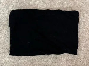 Amazon Black Strapless Crop Tube Top thumbnail 1