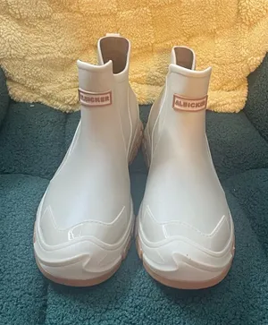 Aigle White Ankle Rain Boots Gray Size 13 thumbnail 1
