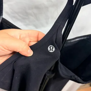 Lululemon Women's Black Power Y Luon Tank Second Release Sz 12 W1E12S thumbnail 6