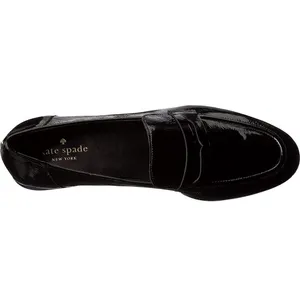 Kate‎ Spade New York BLACK CRINKLE PATENT Women's Genevieve Loafer Size 5.5 thumbnail 2