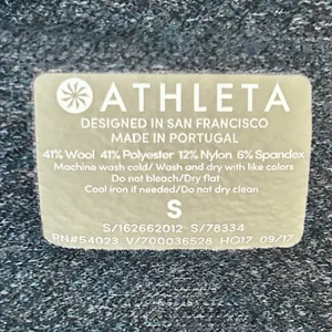 Athleta RemarkaWool Crewneck Top Women's S Long Sleeve Shirt Green Ski Gorpcore thumbnail 8