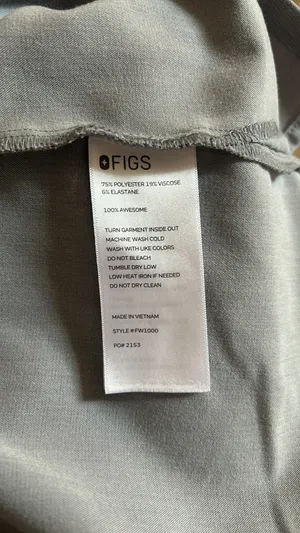 FIGS Light Grey Catarina One-Pocket Scrub Top thumbnail 5