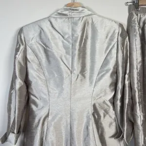 Alex Evenings Formal Suit Womens Size‎ 6 Champagne Shimmer Skirt Jacket Wedding thumbnail 9