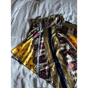 Y2K Vintage Neelam Satin Hankerchief Style Boho Dress Size Large thumbnail 9