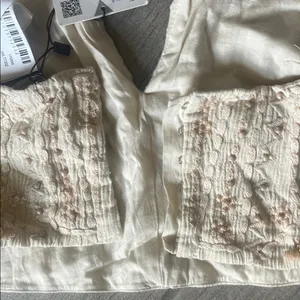 Zara Cream Sleeveless Embellished Bustier Top thumbnail 6