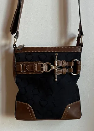 Chaps equestrian Crossbody Bag with buckle accents thumbnail 1