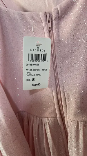 NWT Pink Windsor Dress Mini Glitter bow tie back thumbnail 3