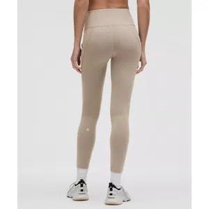 NWT Lululemon Wunder Train HR Tight with Pockets 25"size 8 Warm Ash Grey thumbnail 2