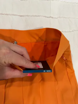 J lindeberg orange pleated skirt Size M thumbnail 3