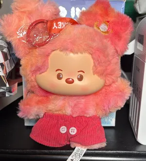 Authentic Miniso Mickey Head In The Clouds Vinyl Plush. Red Cloud thumbnail 1