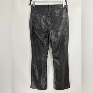 AmericanEagle outfitters black faux leather curvy classic bootcut jeans 28S thumbnail 10