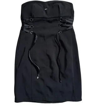 Sammi Shop XS Black Mini Dress Cut Out Edgy Goth Emo Scene Alternative thumbnail 1