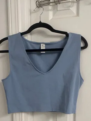 Yogalicious Pale Blue Muscle Tank thumbnail 3