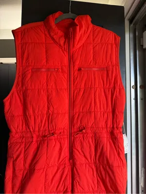NWT FP Movement Pippa Packable Puffer Suit, Size Small, Orange Quilted Winter thumbnail 2