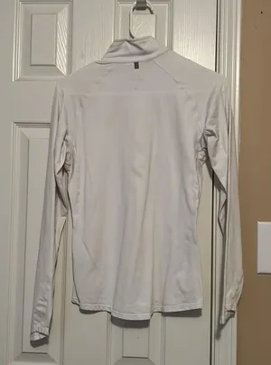 Nike White Athletic Quarter-Zip thumbnail 2