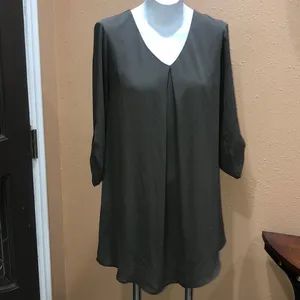 Lush olive green dress thumbnail 2