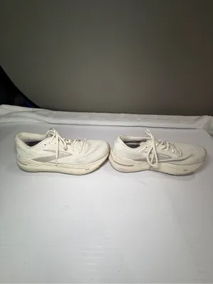Brooks Ghost max cushion neutral Women's Running Sneakers in Cream/Off-White 8.5 thumbnail 3