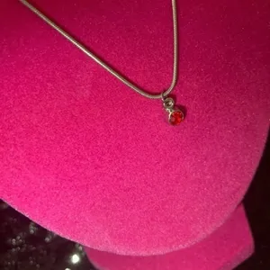 July Ruby Necklace Birthday Birthstone Month Red thumbnail 2