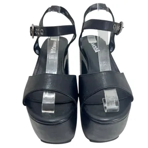 Dolls Kill LAMODA BLACK “WORK THAT” PLATFORM HEELS thumbnail 13