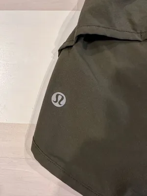 lululemon speed short 2.5” dark olive green 4 W7578S thumbnail 4