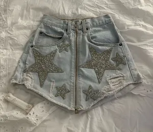 Carmar Denim Skirt Jean Zip Front thumbnail 1