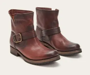 NWOT Frye Veronica Bootie in Redwood Size 7.5 thumbnail 1