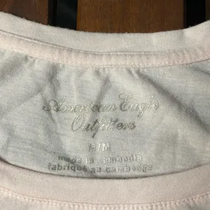 American Eagle Outfitters Women's Pink and Gray Raglan Top size M thumbnail 2