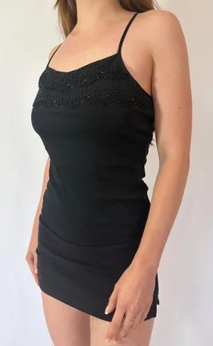 Vintage Y2K The Limited Mesh Beaded Going Out Cami Top thumbnail 1