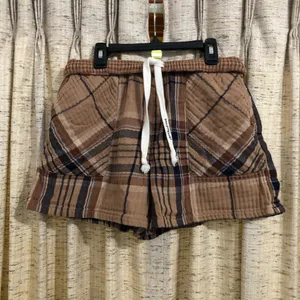 Aerie Checked Out Soft Gauze Sleep Shorts thumbnail 3