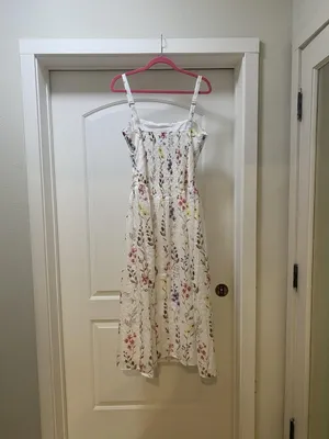 Hello Molly Whimsical Charm Maxi Dress Womens 8 White Floral Embroidered thumbnail 5