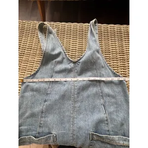 Free People We The Free High Roller Shortall Denim Romper XS‎ boho oversized thumbnail 8