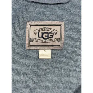 UGG Australia Blue Gray Zip Front Drawstring Fleece Jacket Tunic Women's Size M Size M thumbnail 7