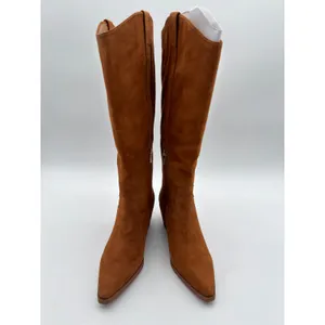 Sam Edelman Wyatt KneeHigh Frontier Brown Suede 8 WideCalf Cowgirl Western Boots thumbnail 3