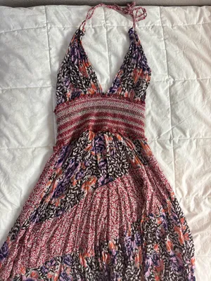 Free people’s Intimately Floral Print Gabriella halter midi dress thumbnail 4