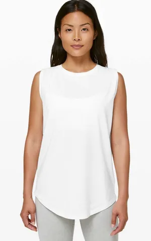 Lululemon Brunswick Muscle Tank White thumbnail 1