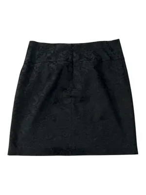 Camaïeu Black Textured Lace Overlay Mini Skirt – Whimsygoth / Dark Academia Coquette thumbnail 2