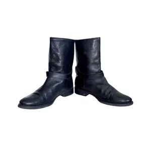 Madewell The Biker Black Leather Slip-On Moto Grunge Biker Ankle Boots Size 7.5 thumbnail 3