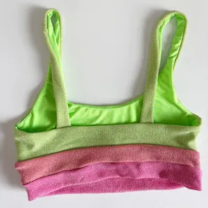 Beach Riot Womens Watermelon Lemonade Metallic Mackenzie Bikini Swim Top Size S thumbnail 6