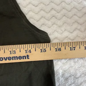 Lululemon Racerback Tank Top Dark Olive Green Scoop Neck Activewear Size 6 thumbnail 5