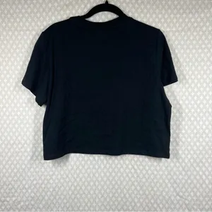 Reformation NWT Black Cropped‎ Classic Crew Neck Tee thumbnail 5