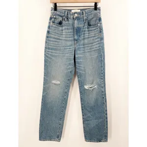 Slvrlake London Jeans SZ 27 NWT Shakedown Straight Leg Distress Denim High Waist thumbnail 5