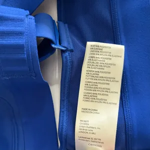 FREE PEOPLE‎ Movement Make A Move Blue Sports Bra Athletic Activewear Medium thumbnail 13