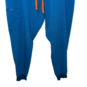 Figs Zamora Scrub Jogger Pants Teal Blue Orange‎ Drawstring Size XL PO 1652 thumbnail 3