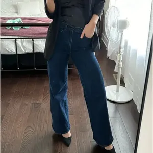 Joe's Jeans Wide Leg Jeans Size 30 Dark Wash Long Cotton Business Casual $200 thumbnail 9