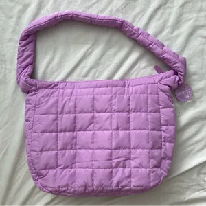 NWT Ulta Beauty Quilted Purple Hobo Bag- FREE WITH $20 Purchase thumbnail 2