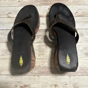 Volitale Platform Sandal Women’s Size 10 Brown Leather thumbnail 2