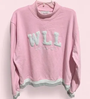 WLL Mockneck Sweatshirt Birthday Edition Pink L/XL Terry Interior thumbnail 1